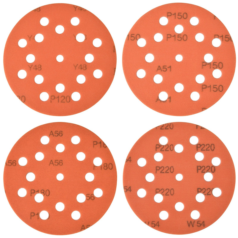 Extreme Orange 5" Sanding Disc - Grit:Assorted - General - Pieces:12-Piece